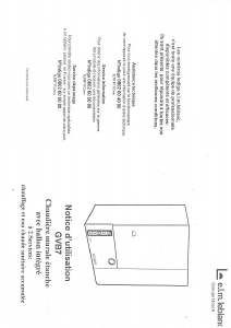 Mode d’emploi e.l.m. leblanc GVB7 Chaudière à gaz