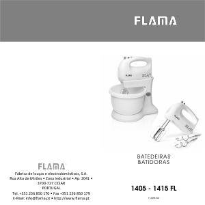 Manual de uso Flama 1405FL Batidora de varillas