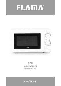 Manual de uso Flama 1816FL Microondas