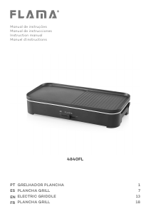 Manual Flama 4840FL Grelhador de mesa