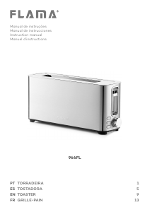 Manual de uso Flama 966FL Tostador