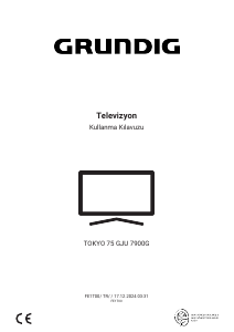 Kullanım kılavuzu Grundig Tokyo 75 GJU 7900G LED televizyon