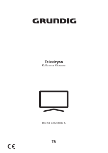 Kullanım kılavuzu Grundig Rio 55 GHU 8900 S LED televizyon