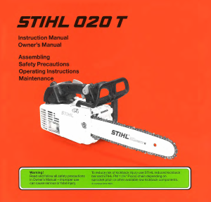 Manual Stihl 020 T Chainsaw