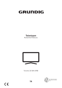 Kullanım kılavuzu Grundig Toronto 32 GIH 6900 LED televizyon