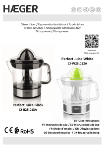 Bedienungsanleitung Haeger CJ-B25.013A Perfect Juice Zitruspresse