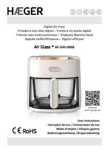 Mode d’emploi Haeger AF-G45.006B Air Glass Friteuse