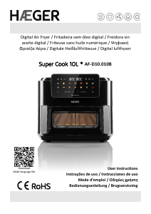 Εγχειρίδιο Haeger AF-D10.010B Super Cook Φριτέζα