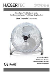 Manual Haeger FF-018.006A New Tornado Ventilador