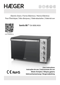 Εγχειρίδιο Haeger OV-80B.042A Santis 80 Φούρνος