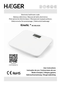 Mode d’emploi Haeger BS-DIG.015A Kinetic Pèse-personne