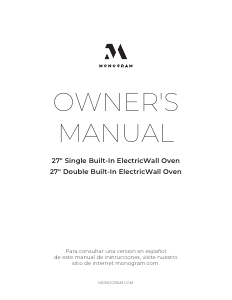 Handleiding Monogram ZKD90DPSNSS Oven