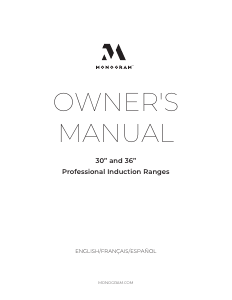 Manual de uso Monogram ZHP304ETVSS Cocina