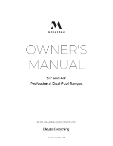 Manual de uso Monogram ZDP364NDTSS Cocina