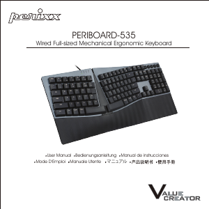 Bedienungsanleitung Perixx PERIBOARD-535 Tastatur