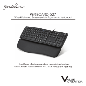 Bedienungsanleitung Perixx PERIBOARD-527 Tastatur