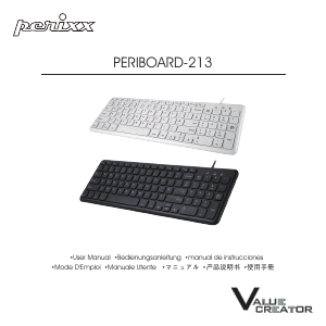 Bedienungsanleitung Perixx PERIBOARD-213 Tastatur