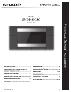 Handleiding Sharp SMD2480CSC Magnetron