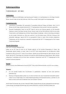 Manual de uso Technoline WT 8000 Reloj