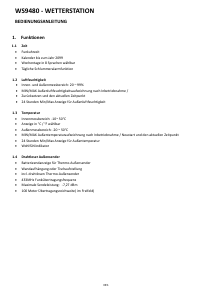Manuale Technoline WS 9480 Stazione meteorologica