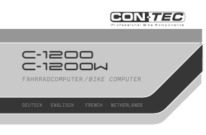 Návod Contec C-1200W Cyklopočítač
