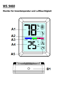 Manuál Technoline WS 9460 Meteostanice