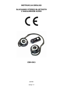Instrukcja Cnet CBH-SK3 Słuchawki