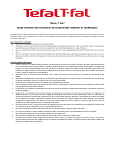 Mode d’emploi Tefal E3007704 Poêle