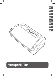 Manual Tefal YY3123FB Vacupack Plus Vacuum Sealer
