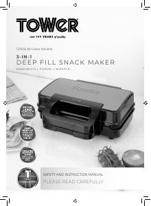 Manual Tower T27032RG Contact Grill