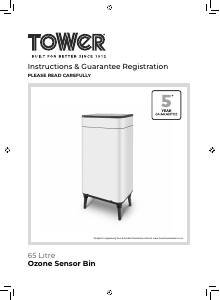 Handleiding Tower T938022BLK Prullenbak