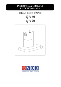 Instrukcja VDB QB 90 Okap kuchenny