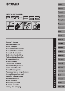 Instrukcja Yamaha PSR-F52 Keyboard elektroniczny