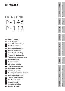 Instrukcja Yamaha P-143 Pianino cyfrowe