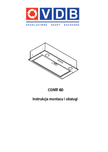 Instrukcja VDB Conti 60 Okap kuchenny