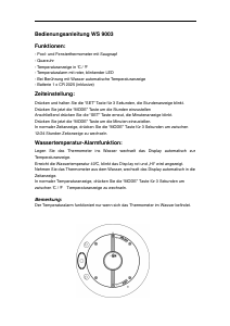 Manuale Technoline WS 9003 Stazione meteorologica