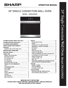 Handleiding Sharp SWA2450GS Oven