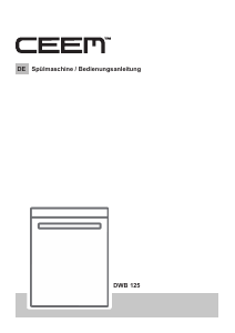 Bedienungsanleitung CEEM DWB 125 Geschirrspüler