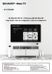Handleiding Sharp 4T-C75EL8UR LED televisie