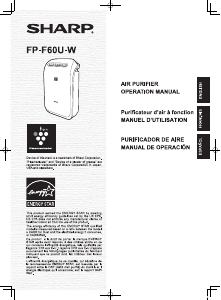 Mode d’emploi Sharp FP-F60U-W Purificateur d'air