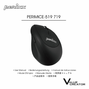 Manual de uso Perixx PERIMICE-519 Ratón
