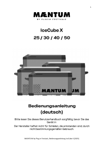 Handleiding Maentum IceCube X 25 Koelbox