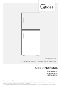 Manual Midea MDRT489MTE02E Fridge-Freezer