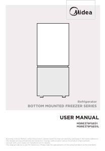 Manual Midea MDRE379FGE01L Fridge-Freezer
