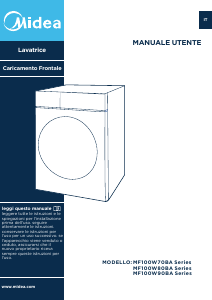 Manuale Midea MF100W80BA W-IT Lavatrice
