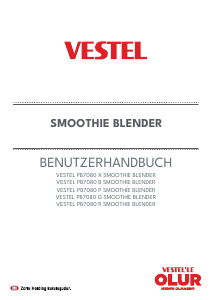 Bedienungsanleitung Vestel PB7080 B Standmixer