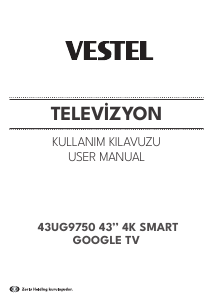 Manual Vestel 43UG9750 LED Television