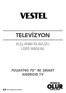 Kullanım kılavuzu Vestel 70UA9740 LED televizyon