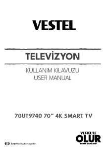 Kullanım kılavuzu Vestel 70UT9740 LED televizyon