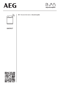 Bedienungsanleitung AEG GX870CT Geschirrspüler
